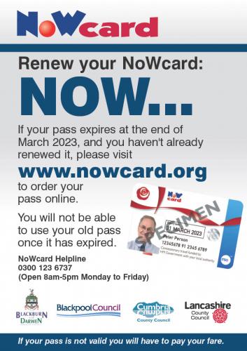 Bus Pass Renewal (NoW Cards)