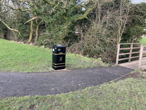 New Waste Bin - Dob Lane Recreation Park - Use it or Lose it.